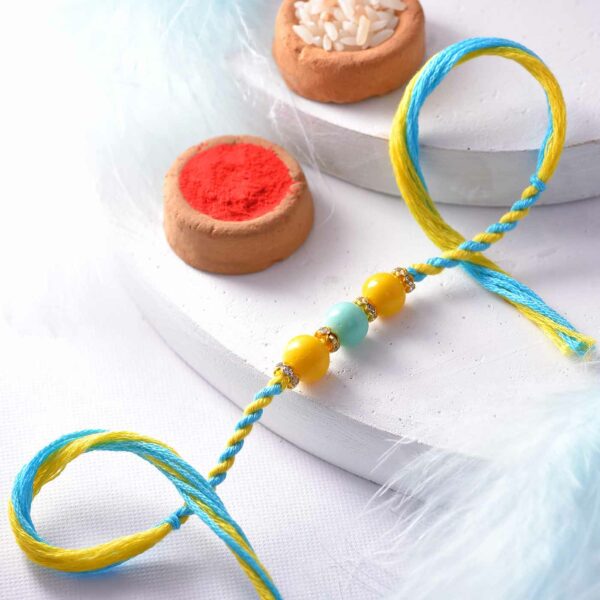 Unique Pretty Beads Rakhi - 12 Pcs Pack