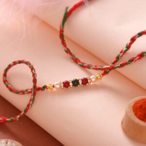 Gorgeous Beads & Pearls Rakhi 12- Pcs Pack