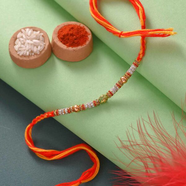 Fancy Bead & Stone Work Rakhi - 12 Pcs Pack