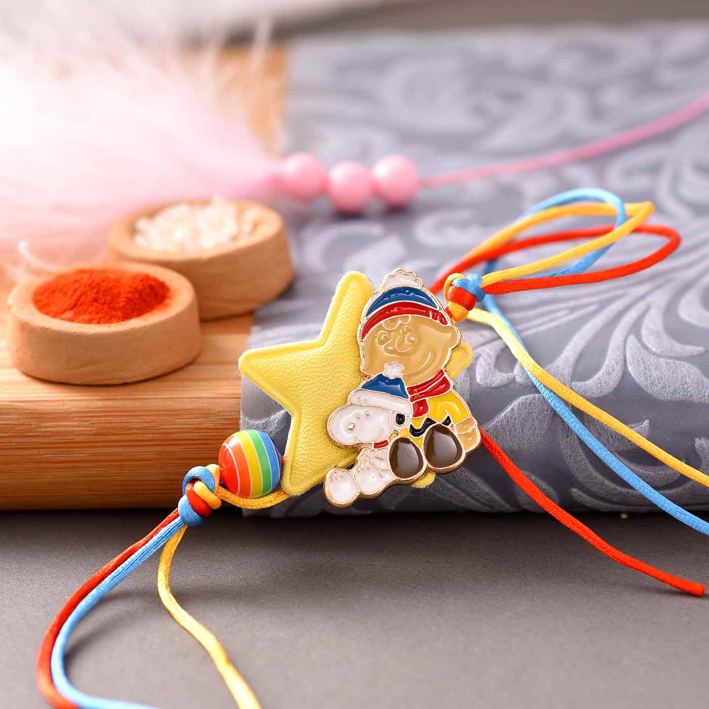 Adorable Cartoon & Star Rakhi  - 12 Pcs Pack