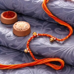 Stunning Ghungroos & Multicolored Thread Rakhi - 12 Pcs Pack