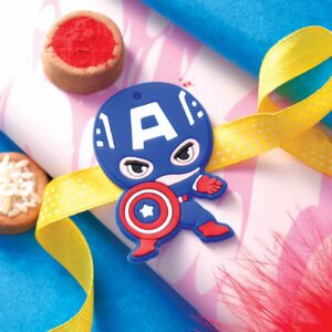 Smart Captain America Rakhi - 12 Pcs Pack