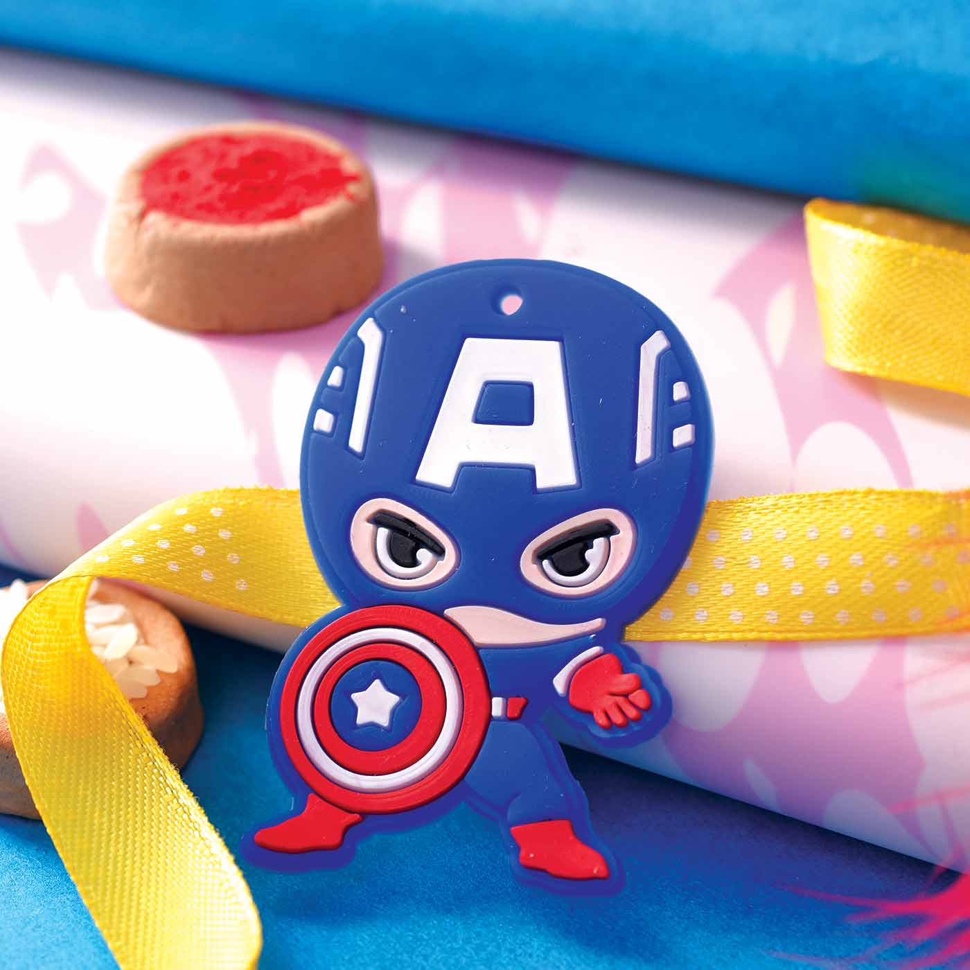 Smart Captain America Rakhi - 12 Pcs Pack