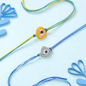 Eccentric Evil Eye Rakhi Set - 12 Pcs Pack