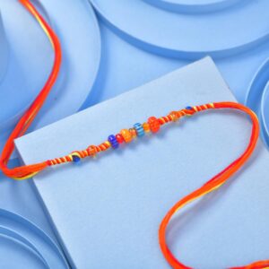Rainbow Beads Rakhi 12 Pcs pack