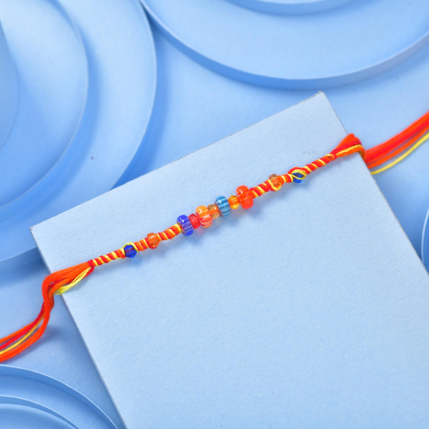 Rainbow Beads Rakhi 12 Pcs pack