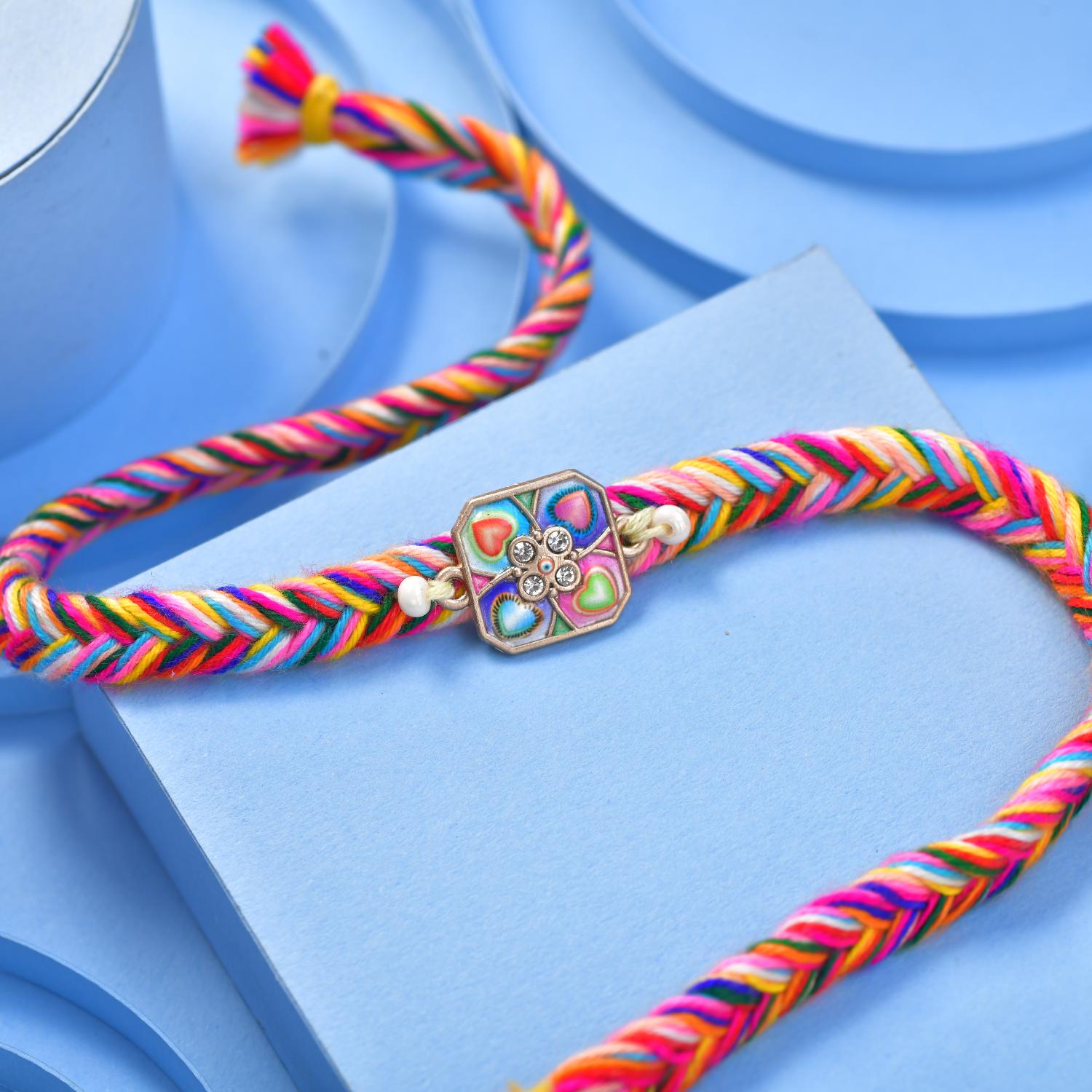 Rainbow Colorfull  Rakhi 12 Pcs pack