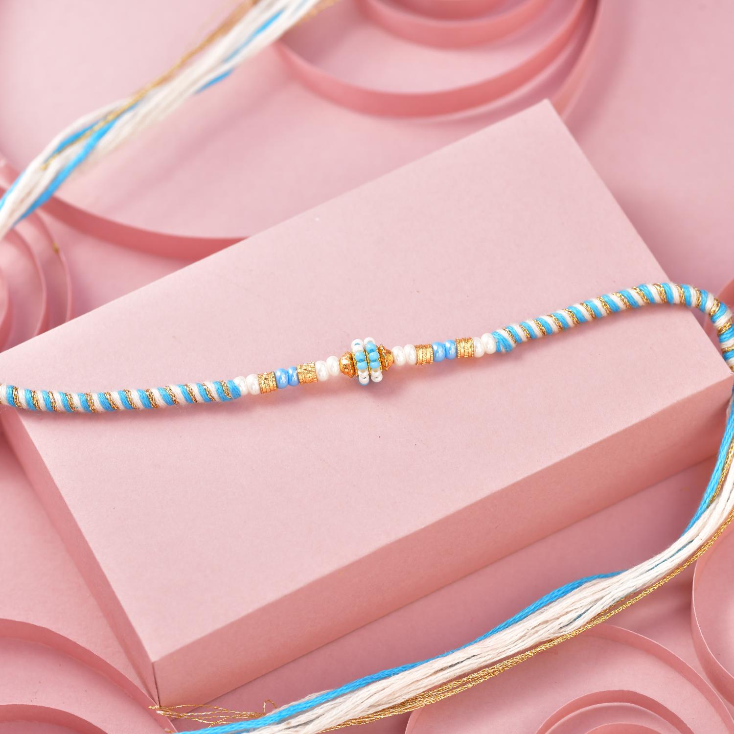 Designer beaded Rakhi 12 pcs pack