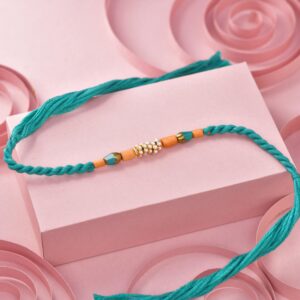 Green  Beaded Designer Rakhi 12 pcs pack