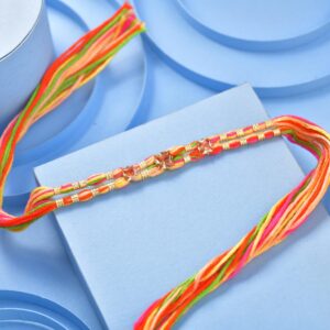Multicolor Thread Rakhi 12 pcs pack