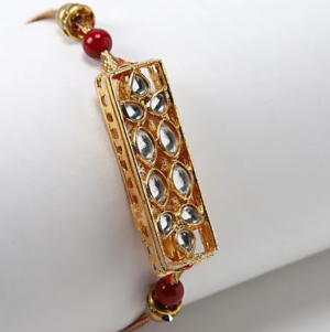 Square Design Moti Rakhi