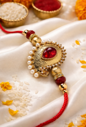 Beautful Kundan Rakhi