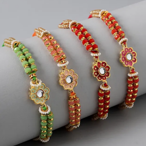 Floral Rakhi  Set of 4